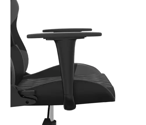 Žaidimų Kėdė, Juodos Ir Pilkos Spalvos, Dirbtinė Oda