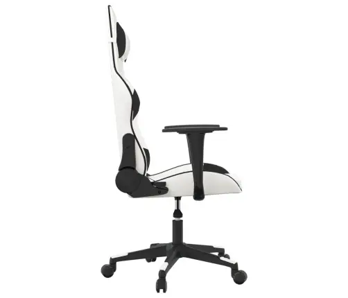 Datorspēļu Krēsls, Balta Un Melna Mākslīgā Āda Vidaxl