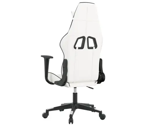 Datorspēļu Krēsls, Balta Un Melna Mākslīgā Āda Vidaxl