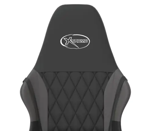 Datorspēļu Krēsls, Melna Un Pelēka Mākslīgā Āda Vidaxl