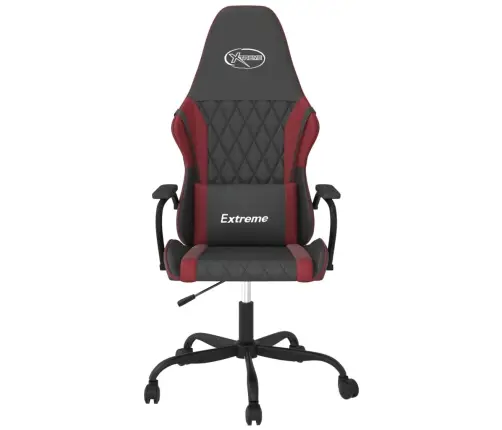 Datorspēļu Krēsls, Melna Un Vīnsarkana Mākslīgā Āda Vidaxl