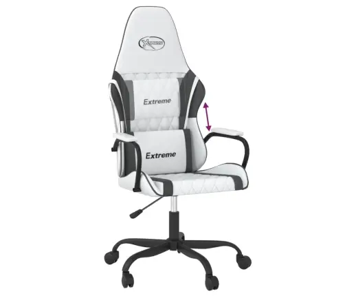 Žaidimų Kėdė, Baltos Ir Juodos Spalvos, Dirbtinė Oda