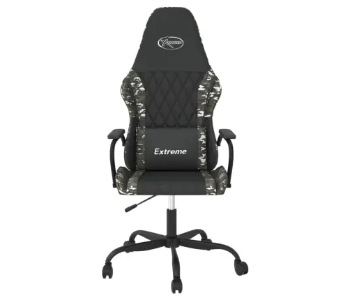 Žaidimų Kėdė, Juodos Ir Kamufliažinės Spalvos, Dirbtinė Oda Žaidimų Kėdė, Juodos Ir Kamufliažinės Spalvos, Dirbtinė Oda