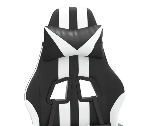 Datorspēļu Krēsls, Melna Un Balta Mākslīgā Āda Vidaxl