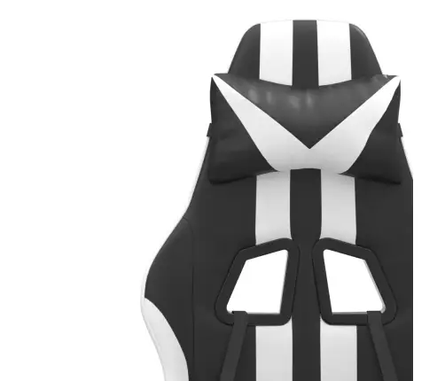 Datorspēļu Krēsls, Melna Un Balta Mākslīgā Āda Vidaxl