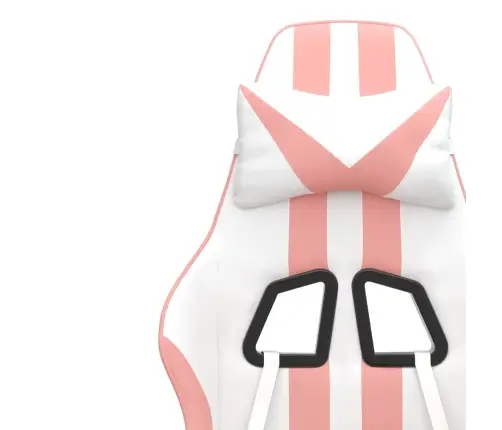 Datorspēļu Krēsls, Balta Un Rozā Mākslīgā Āda Vidaxl