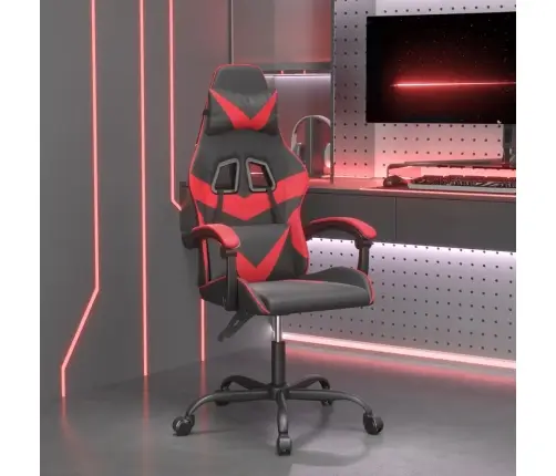 Žaidimų Kėdė, Juodos Ir Raudonos Spalvos, Dirbtinė Oda