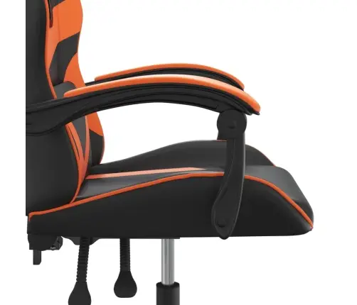 Žaidimų Kėdė, Juodos Ir Oranžinės Spalvos, Dirbtinė Oda