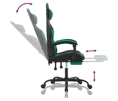 Mänguritool Jalatoega, Must Ja Roheline, Kunstnahk