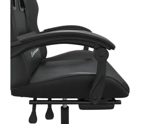 Mänguritool Jalatoega Must, Kunstnahk