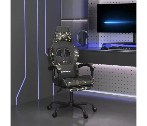 Mänguritool Jalatoega, Must Ja Kamuflaaž, Kunstnahk