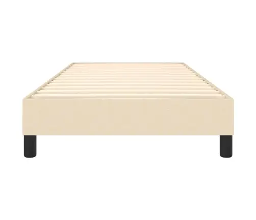 Gultas Rāmis Bez Matrača Krēma 80X200Cm Auduma Vidaxl