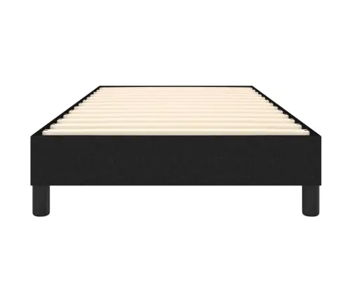 Gultas Rāmis Bez Matrača, Melns, 90X190Cm Audums Vidaxl
