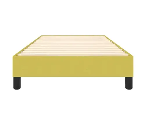 Gultas Rāmis Ar Atsperēm, Zaļš, 90X200 Cm, Audums Vidaxl