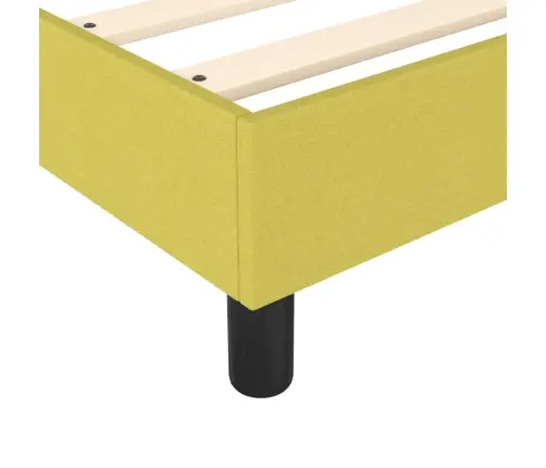 Gultas Rāmis Ar Atsperēm, Zaļš, 90X200 Cm, Audums Vidaxl