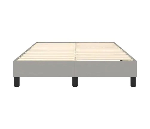 Gultas Rāmis Bez Matrača, Gaiši Pelēks, 120X200 Cm, Audums Vidaxl
