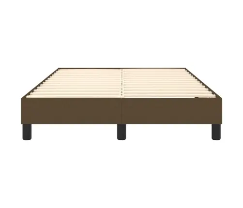 Lovos Rėmas Su Spyruoklėmis, Tamsiai Rudas, 120X200cm Audinys