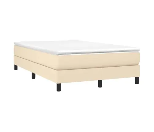 Gultas Rāmis Bez Matrača, Krēmkrāsas, 120X200 Cm, Audums Vidaxl