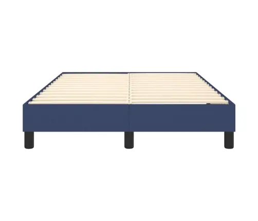 Lovos Rėmas Su Spyruoklėmis, Mėlynos Spalvos, 120X200 cm Audinys