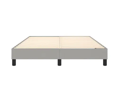 Lovos Rėmas Su Spyruoklėmis, Šviesiai Pilkas, 140X190cm Audinys