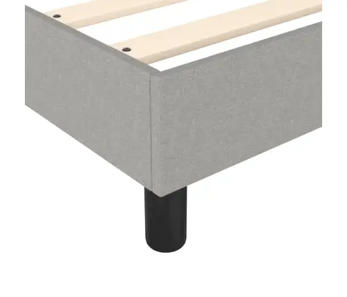 Gulta Bez Matrača, Gaiši Pelēks, 140X200 Cm, Audums Vidaxl