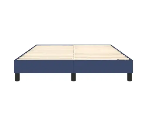 Lovos Rėmas Su Spyruoklėmis, Mėlynos Spalvos, 140X200cm Audinys