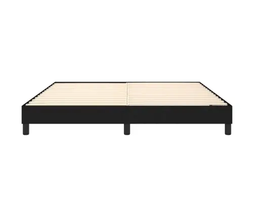 Gulta Bez Matrača, Melns, 160X200 Cm, Audums Vidaxl