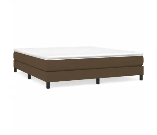 Gulta Bez Matrača, Tumši Brūns, 160X200 Cm, Audums Vidaxl