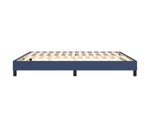 Gulta Bez Matrača, Zils, 160X200 Cm, Audums Vidaxl