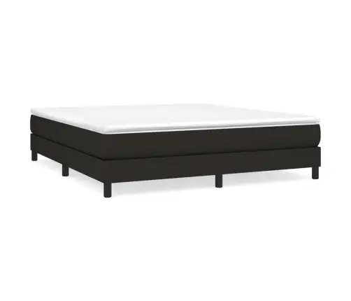 Gulta Bez Matrača, Melns, 180X200 Cm, Audums Vidaxl