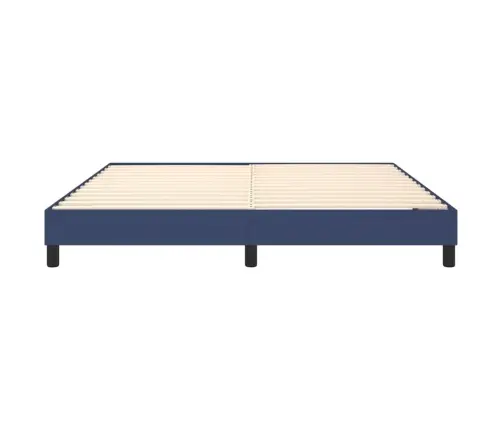 Gulta Bez Matrača, Zils, 180X200 Cm, Audums Vidaxl