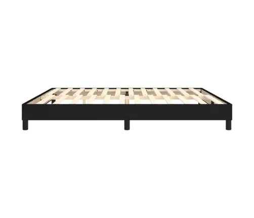 Gulta Bez Matrača, Melns, 200X200 Cm, Audums Vidaxl