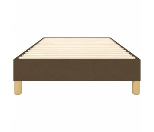 Gultas Rāmis Bez Matrača, Tumši Brūns, 90X190 Cm, Audums Vidaxl