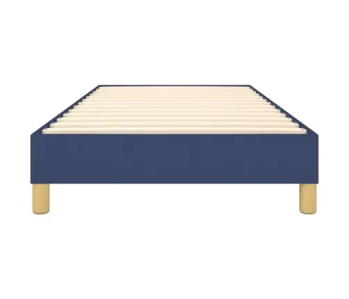 Gultas Rāmis Bez Matrača, Zils, 90X190Cm Audums Vidaxl
