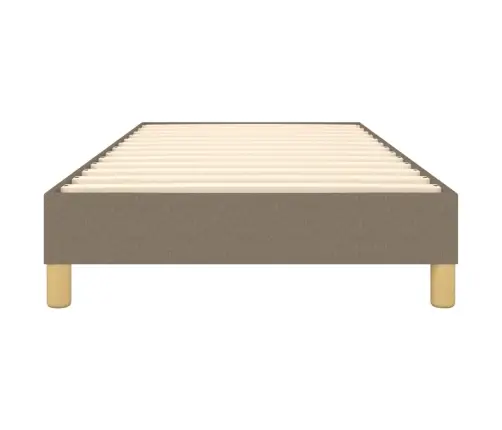 Gultas Rāmis Bez Matrača, Pelēkbrūns, 90X200Cm Audums Vidaxl