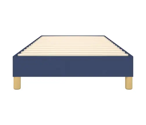 Gultas Rāmis Bez Matrača, Zils, 90X200Cm Audums Vidaxl