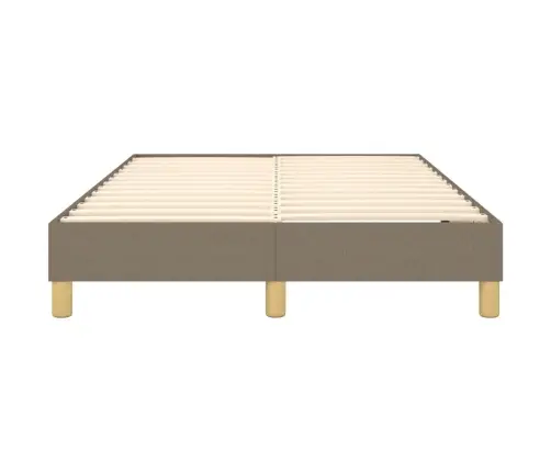 Gultas Rāmis Bez Matrača, Pelēkbrūns, 120X200 Cm, Audums Vidaxl