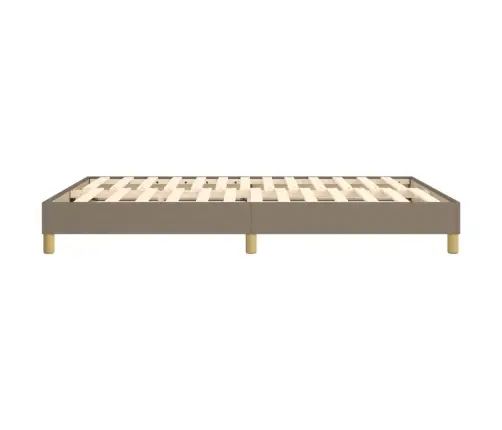 Gulta Bez Matrača, Pelēkbrūns, 140X190 Cm, Audums Vidaxl Gulta Bez Matrača, Pelēkbrūns, 140X190 Cm, Audums Vidaxl