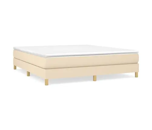 Lovos Rėmas Su Spyruoklėmis, Kreminės Spalvos, 180X200cm Audinys