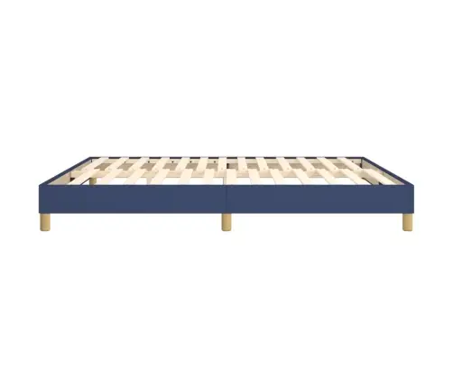 Gulta Bez Matrača, Zils, 180X200 Cm, Audums Vidaxl