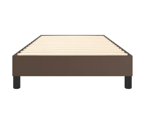 Gultas Rāmis, Brūns, 80X200 Cm, Mākslīgā Āda Vidaxl