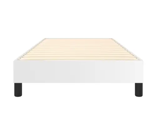 Gultas Rāmis, Balts, 90X200 Cm, Mākslīgā Āda Vidaxl