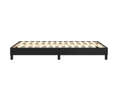 Gultas Rāmis, Melns, 120X200 Cm, Mākslīgā Āda Vidaxl