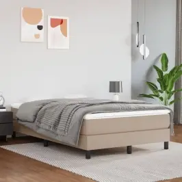 Gultas Rāmis, Kapučīno Krāsas, 120X200 Cm, Mākslīgā Āda Vidaxl