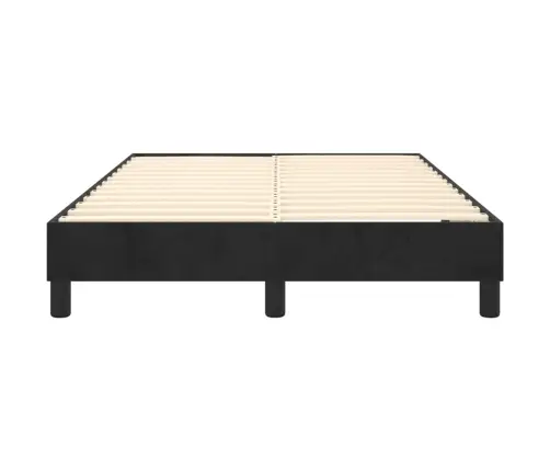 Gultas Rāmis Bez Matrača, Melna Samts, 120X200 Cm Vidaxl