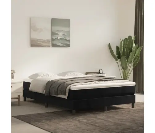 Vedrumadratsi Voodiraam, Must, 140X190 cm Samet