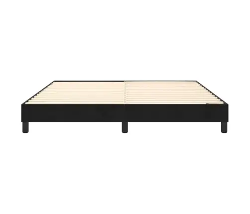 Gulta Bez Matrača, Melns, 180X200 Cm, Samts Vidaxl