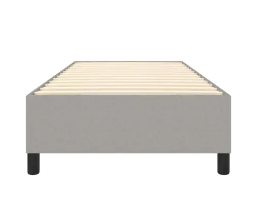 Gultas Rāmis Bez Matrača, Gaiši Pelēks, 80X200 Cm, Audums Vidaxl