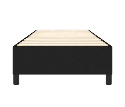 Gultas Rāmis Bez Matrača, Melns, 80X200Cm Audums Vidaxl