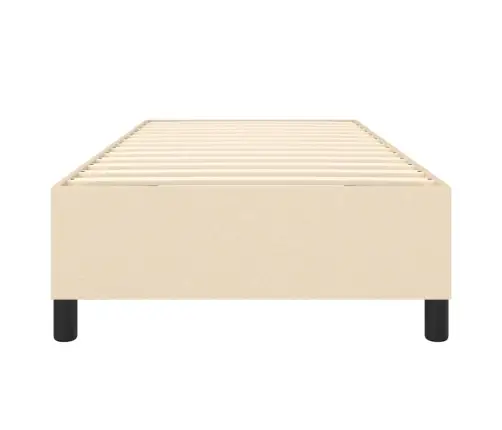 Gultas Rāmis Bez Matrača Krēma 80X200 Cm Auduma Vidaxl